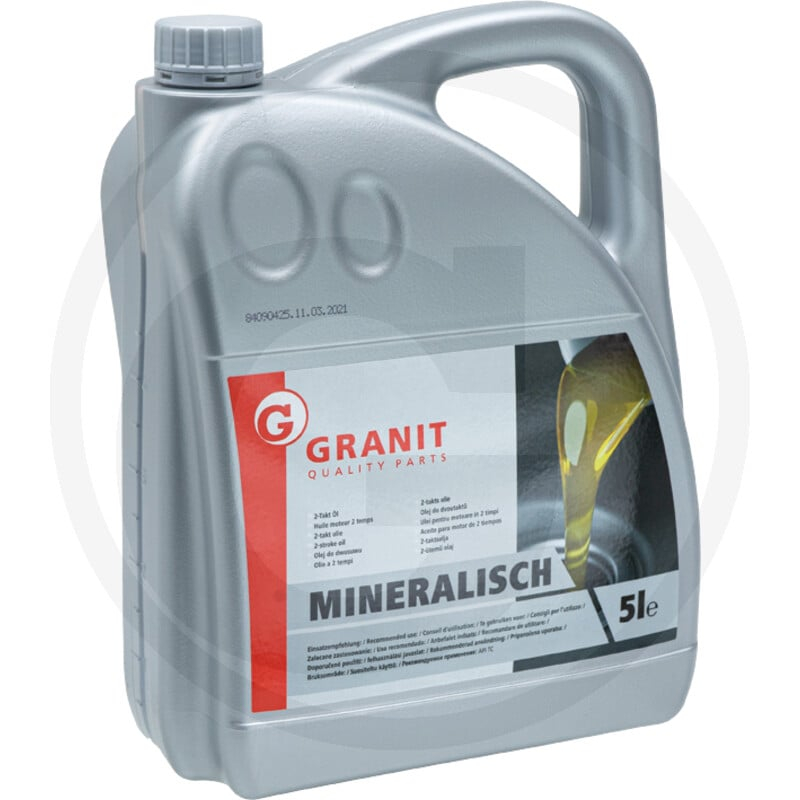 5L Mineralisches Zweitaktöl, rot Gefärbt